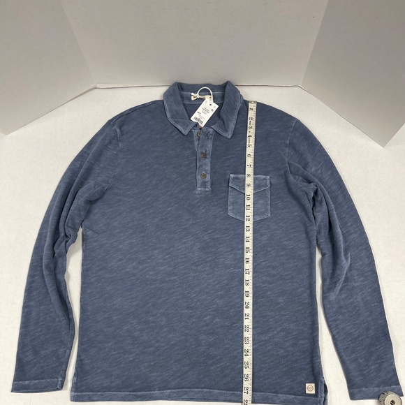 Marine Layer Vintage Heavy Slub Polo Long Sleeve - Size M - NEW. - Picture 8 of 16